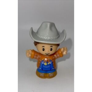 Fisher-Price Little People Female Firefighter And Cowboy Farmer. Set Of 2